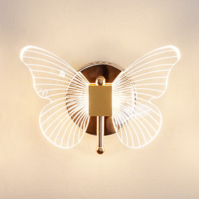 LED 나비 1등 8W 벽등 실내벽등 벽부등 인테리어 카페 조명 침실등 키즈 조명