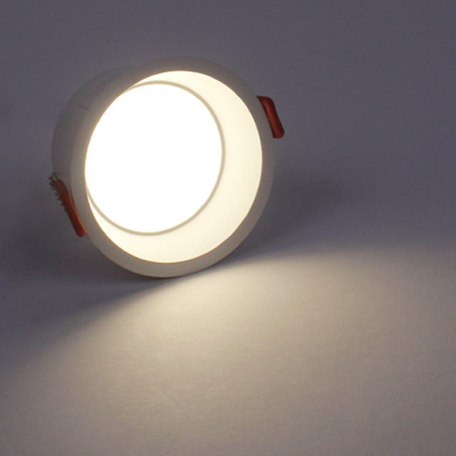 LED 다운라이트 유니크 움푹 3인치 디밍 매입등 10W 밝기조절 플리커프리 삼성칩