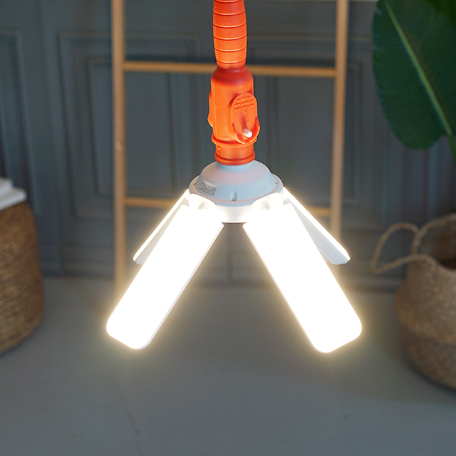 LED 접이식 바람개비 램프 폴딩 캠핑 휴대용 전구 60W