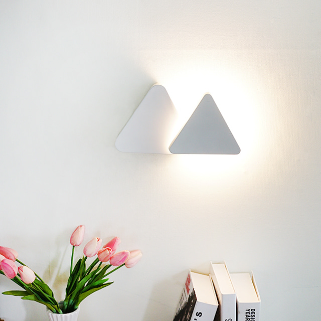 LED 트랜스 삼각 8W 벽등 2color  포인트벽등