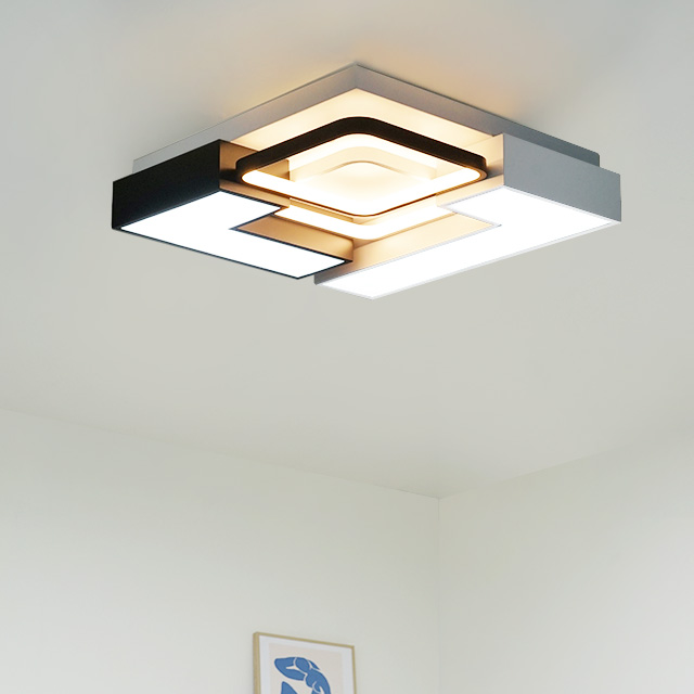 LED거실등 몬드리안 거실4등 90W 방조명 천장조명