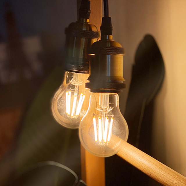 LED 더밝은 에디슨전구 A60 8W  인테리어램프 캠핑 카페 감성 램프 오닉스