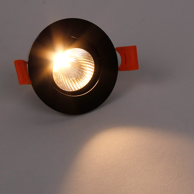 LED 다운라이트 집중형 2인치 COB 6W 고와트 직회전 매입등 플리커프리 매립등