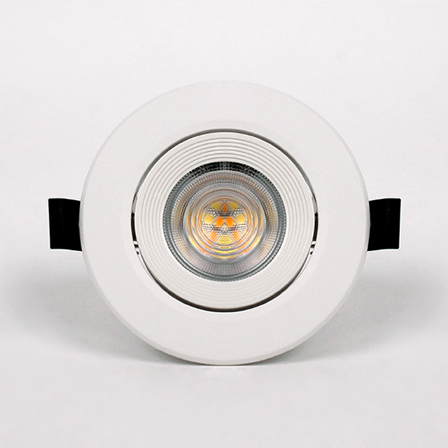 LED 다운라이트 3인치 삼색 변환 매입등 COB 7W 직회전 매립등