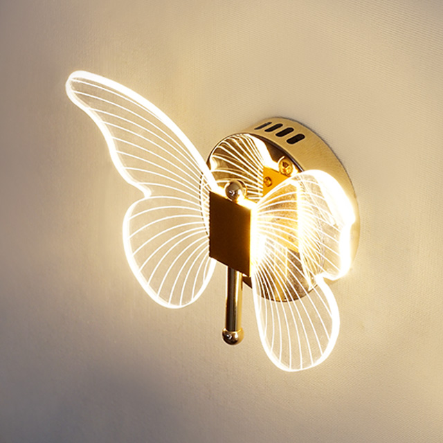 LED 나비 1등 10W 벽등 실내벽등 벽부등 인테리어 카페 조명 침실등 키즈 조명
