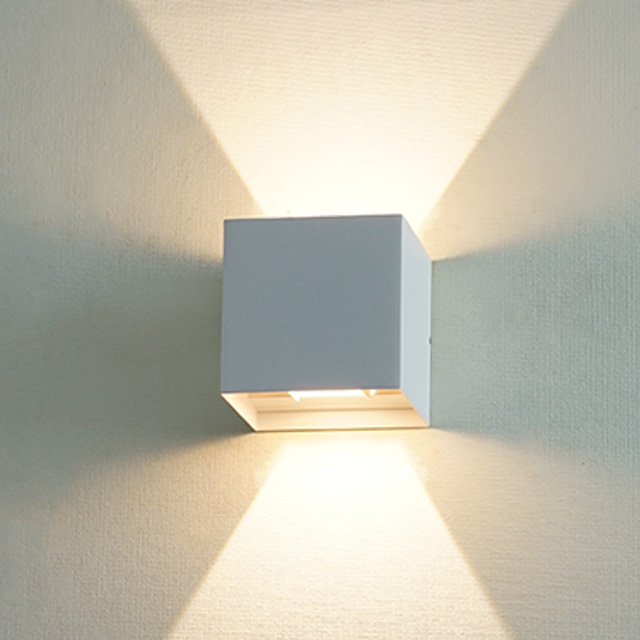 LED 에코 멜로즈 1등 5W 사각 벽등 2colors 실내벽등 인테리어 카페 조명 침실등