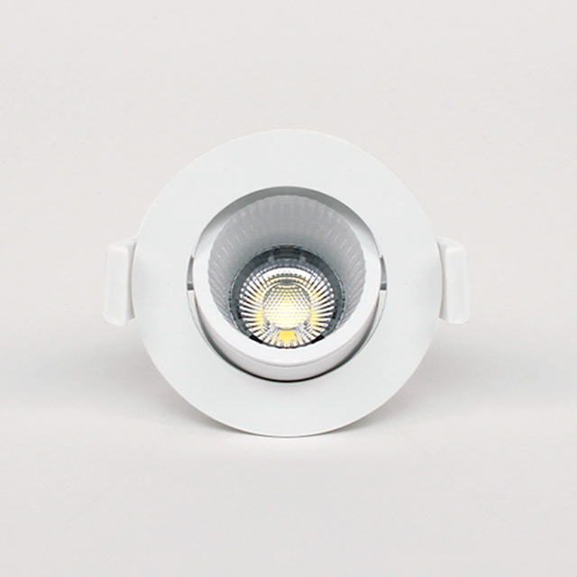LED 다운라이트 2인치 에코케이브 COB 3W 직회전 원형 플리커프리 매립등