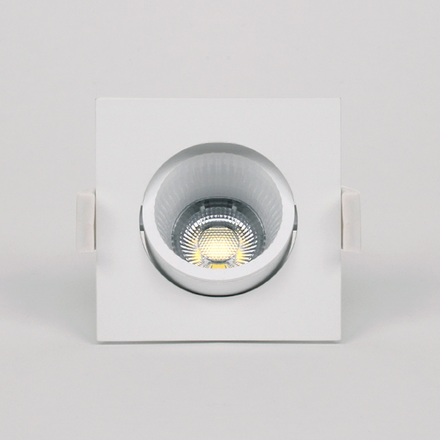 LED 다운라이트 2인치 에코케이브 COB 3W 직회전 사각 플리커프리 매립등