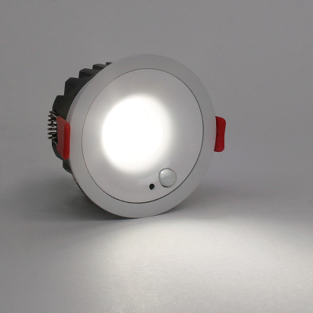 LED 매입 센서등 에코로얀 3인치 COB 10W 움푹 다운라이트 플리커프리 매립등 현관 복도