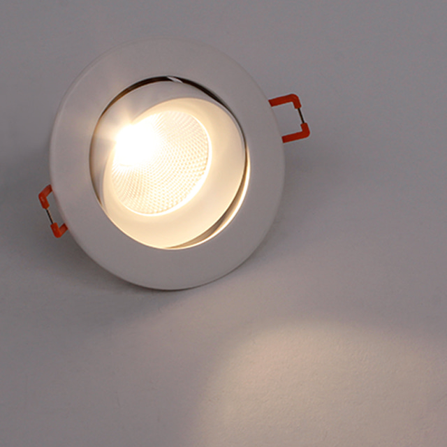 LED 프리미엄 3인치 다운라이트 COB 직회전 8W 플리커프리 주광색 전구색 주백색 전주백색