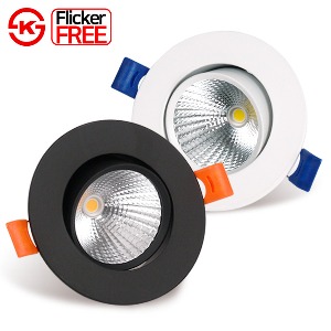 LED 다운라이트 집중형 3인치 COB 8W 직회전 매입등 플리커프리 매립등